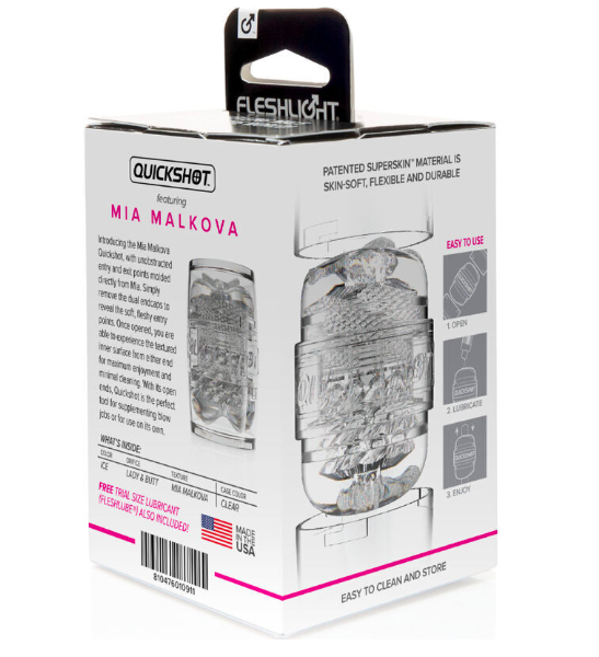 Cốc thủ dâm Fleshlight Quickshot Mia Malkova cao cấp chân thực siêu kích thích